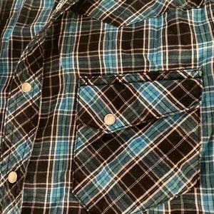 Wrangler western pearl snap Medium mens